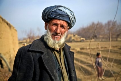 Vieux paysan afghan