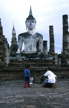 Statue de Boudha, Sakhothai, Thailande