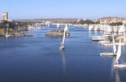Assouan, le Nil, l'Île Éléphantine