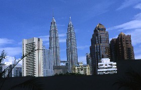 Centre-ville, tours Pétronas, Kuala Lumpur, Malaisie