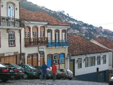 Rue de Ouro Preto au Brésil